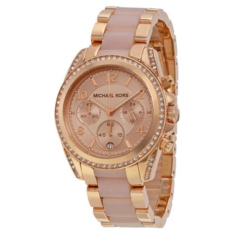 Michael Kors Women's Blair Chronograph Rose Gold 